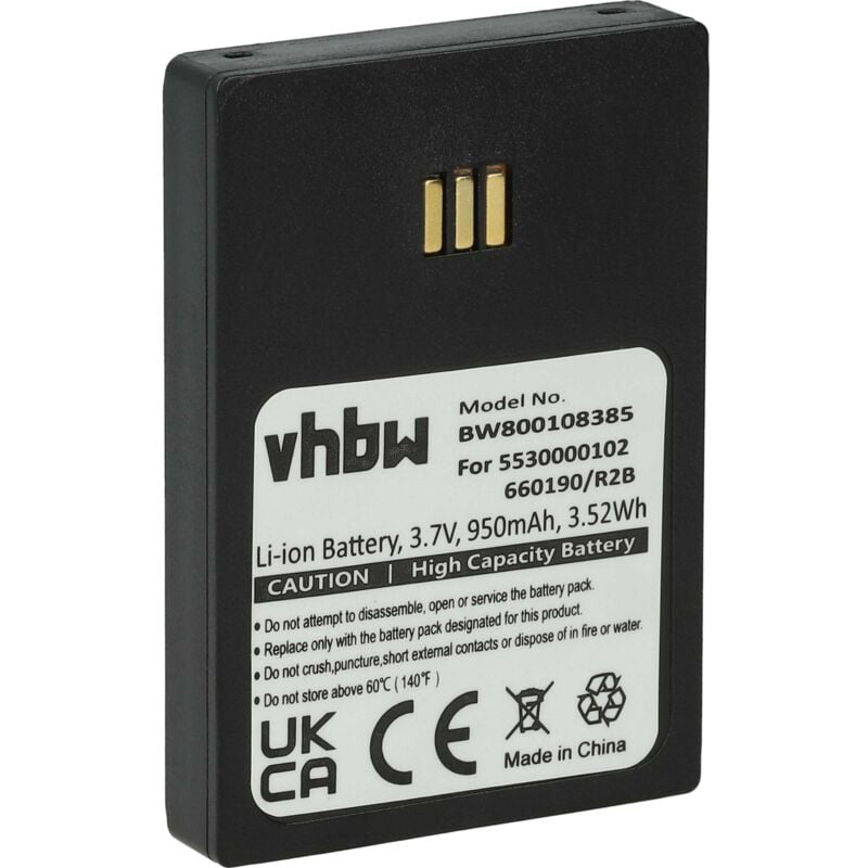 Vhbw - 1x Akku kompatibel mit Aastra DH4-BAAA/2B, DT690, DT692 schnurlos Festnetz Telefon (950 mAh, 3,7 v, Li-Ion)