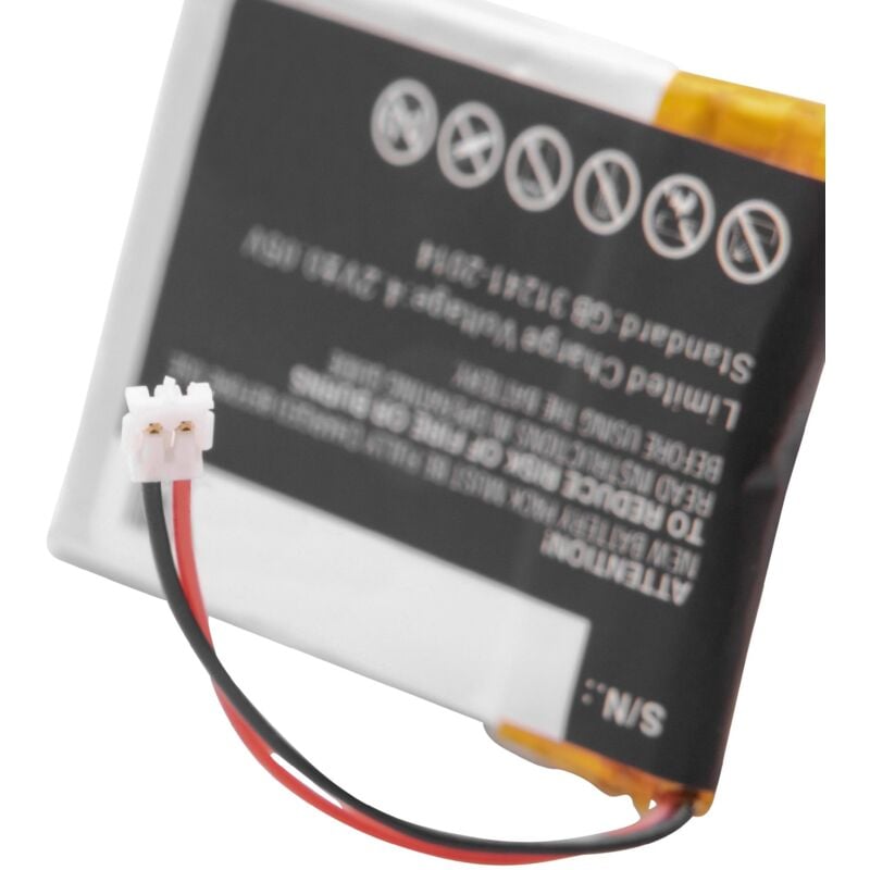 Vhbw - Akku Ersatz für Garmin 361-00078-00 für Smartwatch Uhr Fitnessarmband (300mAh, 3,7V, Li-Polymer)