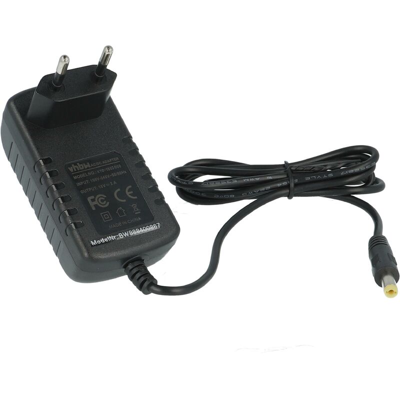 Vhbw - Netzteil kompatibel mit Beyerdynamic psu 15/500 eu, 448761 Lautsprecher - Ersatznetzstecker, 15 v, 2,0 a