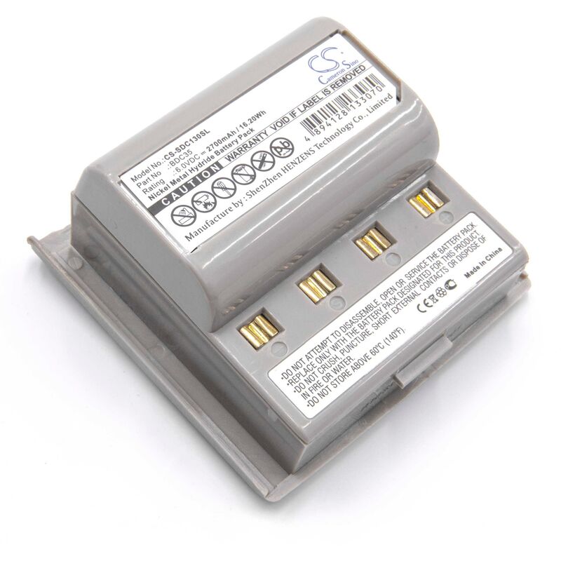 Vhbw - 1x Akku kompatibel mit Sokkia SET230RM, set 2110 Total Station, set 22B, set 22D, set 230R Messgerät (2700 mAh, 6 v, NiMH)