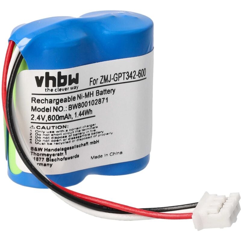 vhbw Akku kompatibel mit Philips Magic 2 schnurlos Festnetz Telefon (600 mAh, 2,4 V, NiMH)