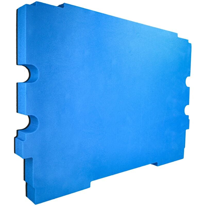 Schaumstoffeinlage kompatibel mit Makita MakPac 1, 2 Werkzeugkoffer - Hartschaum, Schwarz-Blau, 30mm - Vhbw