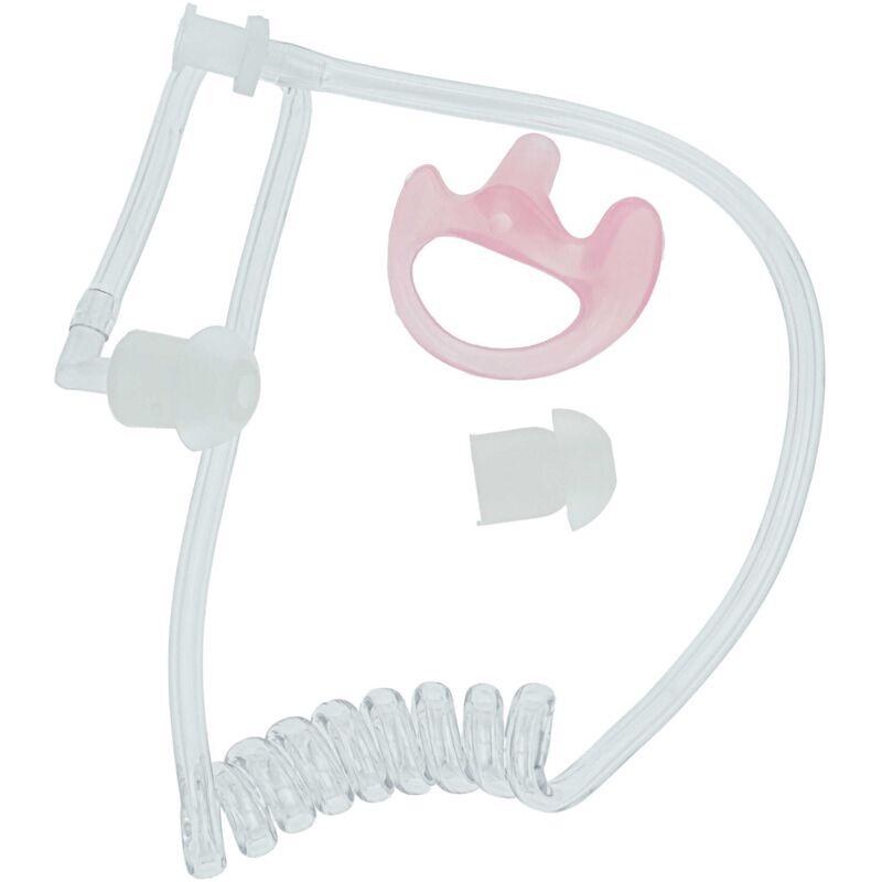 Vhbw - Security Schallschlauch Ohrhörer 2 x Ohrstöpsel, Ohreinsatz m transparent kompatibel mit Headset, Funkgerät - unauffällig, dezent, guter Halt