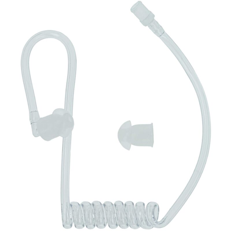 Vhbw - Security Schallschlauch Ohrhörer 2 x Ohrstöpsel, transparent kompatibel mit Headset, Funkgerät - unauffällig, dezent, guter Halt