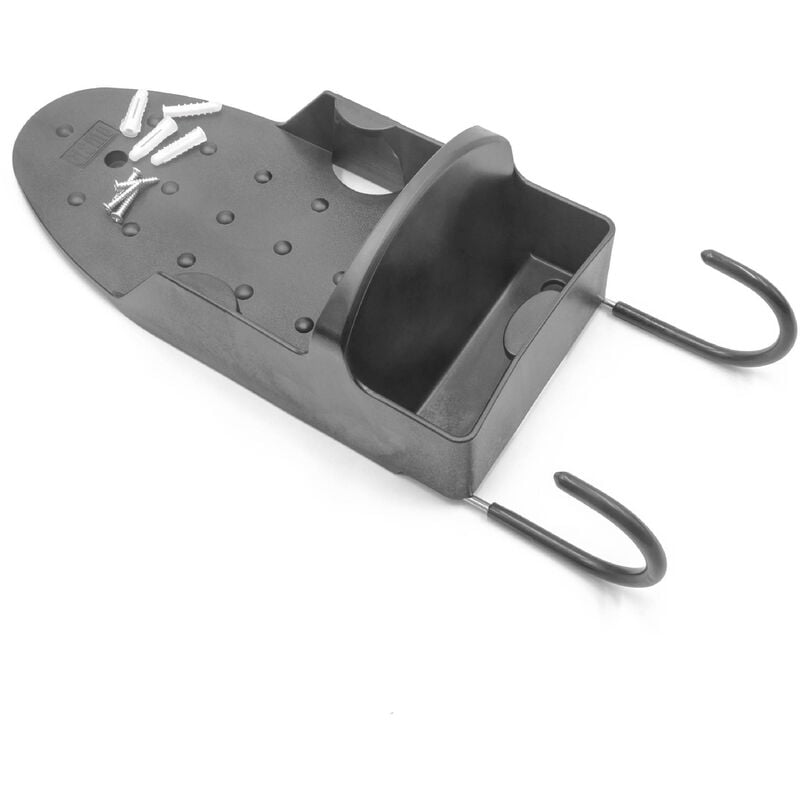 Wandhalterung Halterung kompatibel mit Bügeleisen, Bügelbrett schwarz - Bügeleisenhalterung, stabil, praktisch, platzsparend - Vhbw