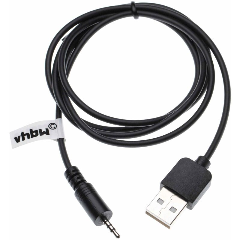 Vhbw - usb Klinke Ladekabel kompatibel mit jbl Synchros E30, S400BT, S400, S500, S700 Kopfhörer - usb auf aux Klinkenstecker