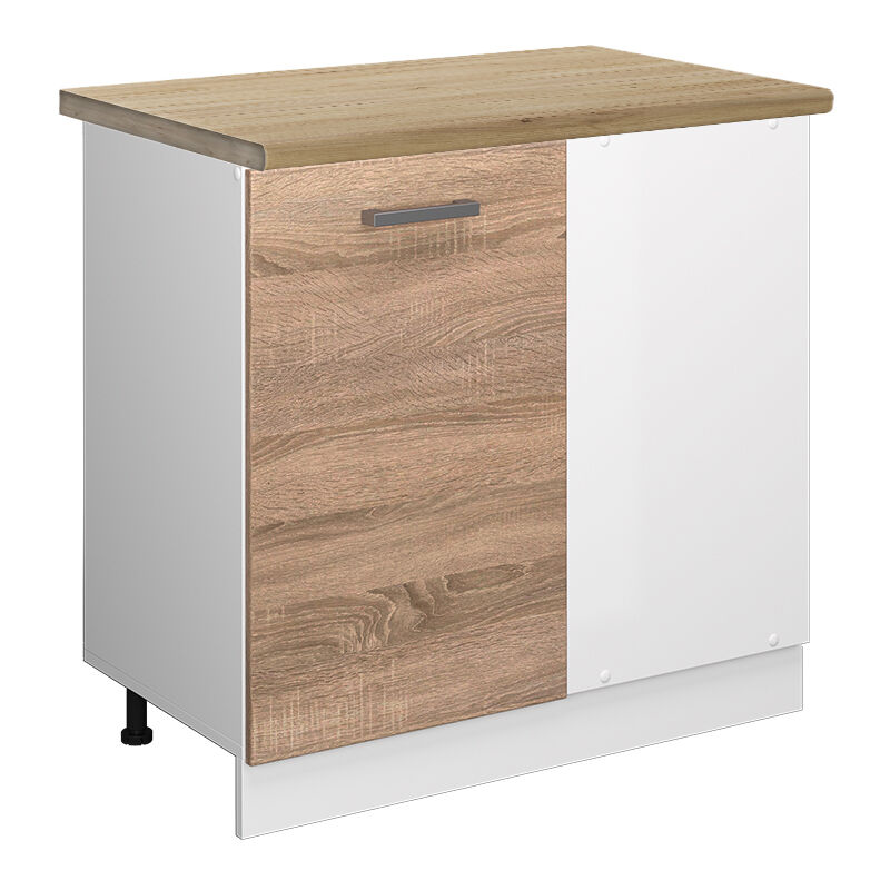 Eckunterschrank R-Line, Sonoma, 86 cm, AP Eiche, Vicco