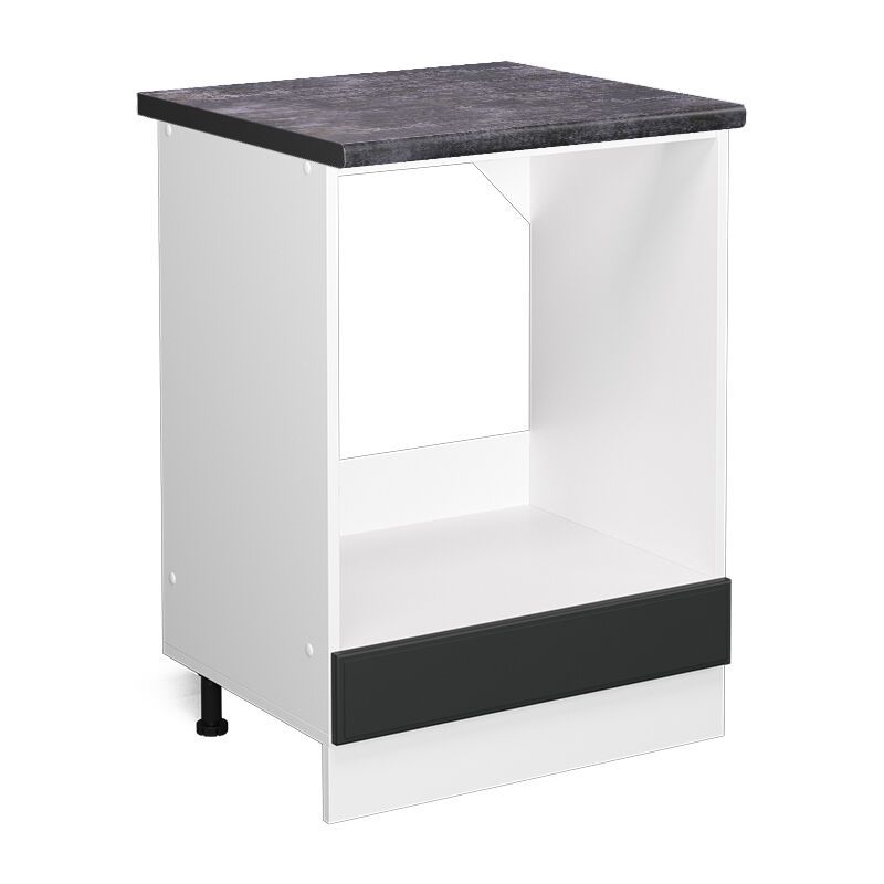 Vicco - Herdumbauschrank R-Line, Anthrazit Landhaus, 60 cm , ap Anthrazit