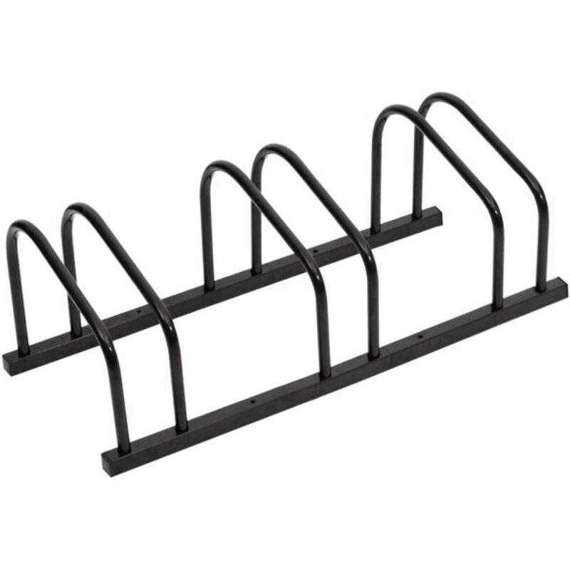 vidaXL Fahrradträger für 3 Fahrräder, schwarzer Stahl