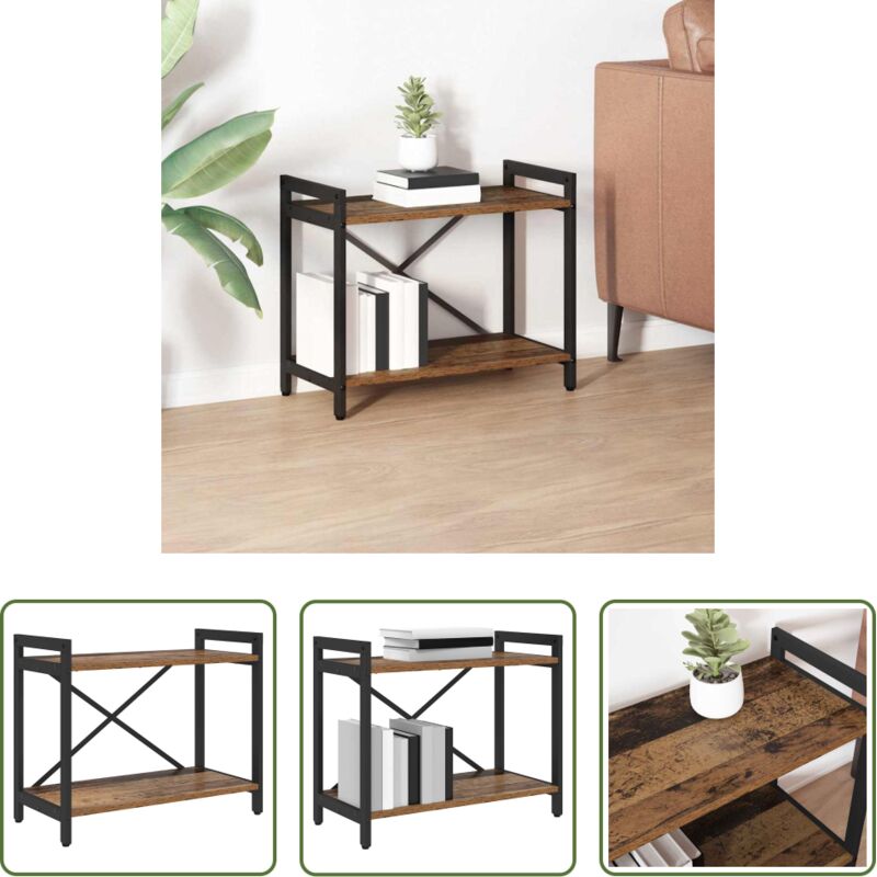 Bücherregal Altholz - Bücherregal Altholz 60 x 30 x 50 cm Holzwerkstoff