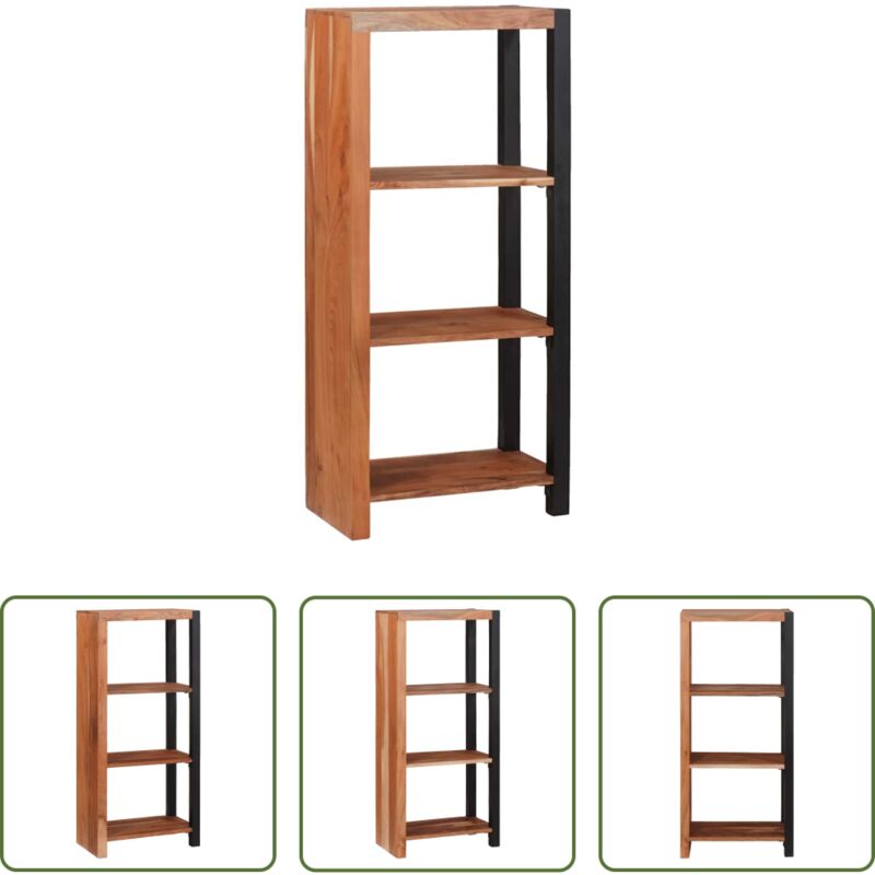 Bücherregal Braun - Bücherregal Braun 70 x 30 x 110 cm Massivholz Akazie