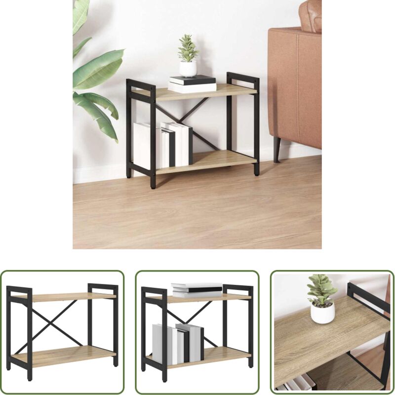 Bücherregal Sonoma-Eiche - Bücherregal Sonoma-Eiche 60 x 30 x 50 cm Holzwerkstoff