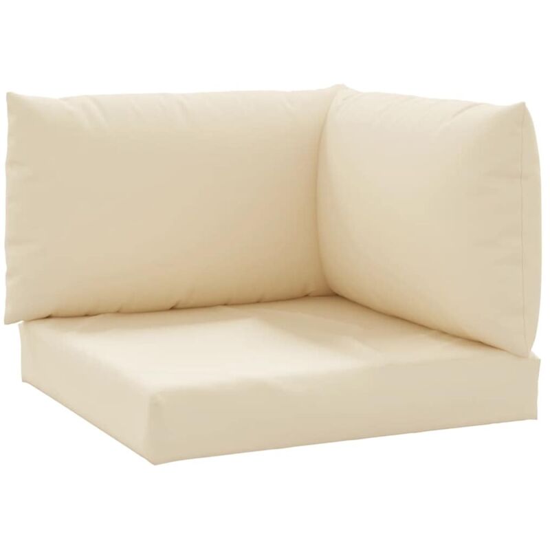 Palettenkissen 3-tlg. Beige Oxford-Gewebe vidaXL