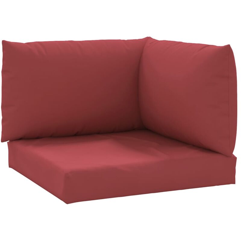 Palettenkissen 3-tlg. Weinrot Oxford-Gewebe Vidaxl