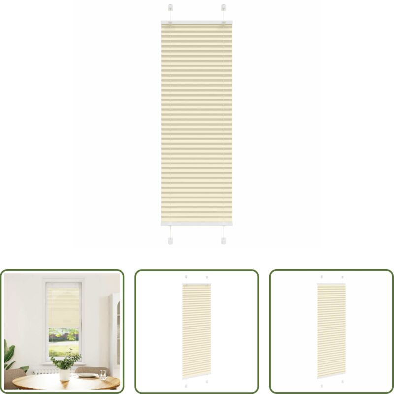 Rollos - Plissee Creme 45x100 cm Stoffbreite 44,4 cm Polyester