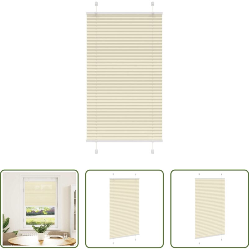 Rollos - Plissee Creme 70x100 cm Stoffbreite 69,4 cm Polyester