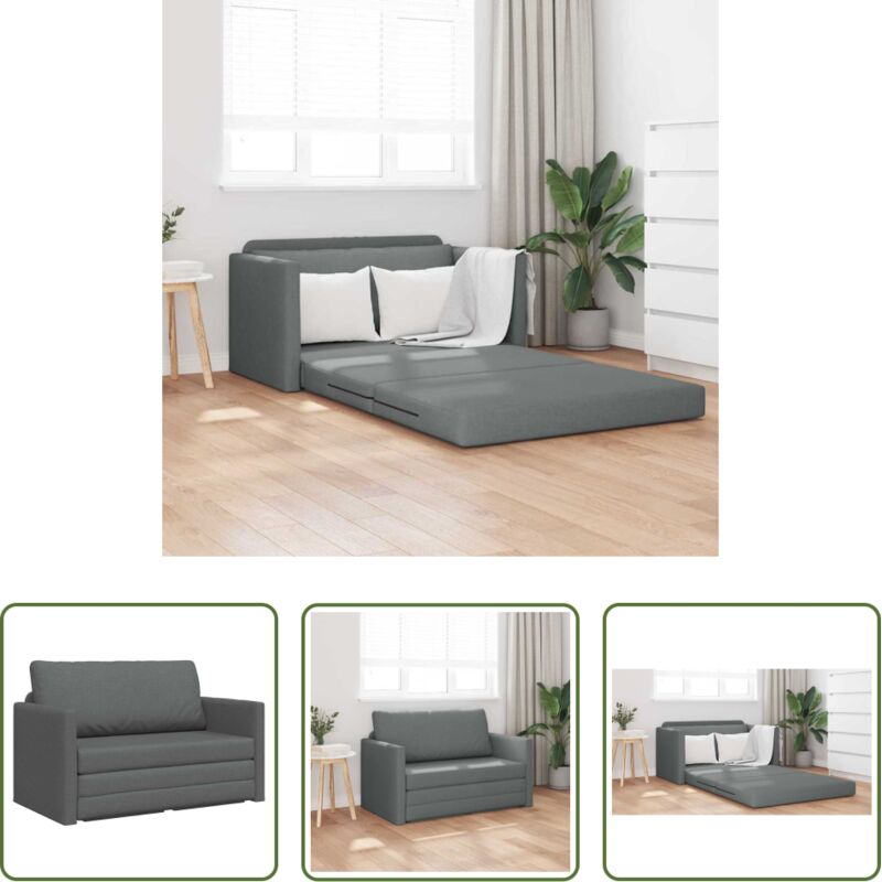 Schlafsofa 110 cm - Schlafsofa 110cm Dunkelgrau Stoff