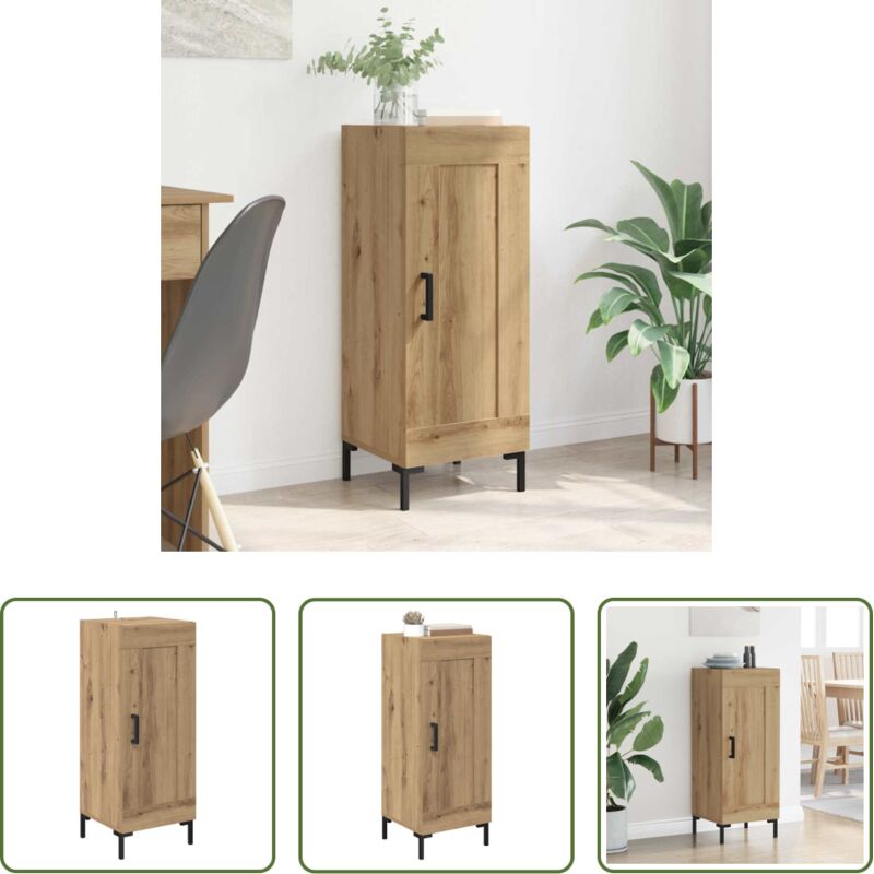 Wohnzimmer Sideboard - Sideboard Olden Artisan-Eiche 34,5 x 34 x 90 cm