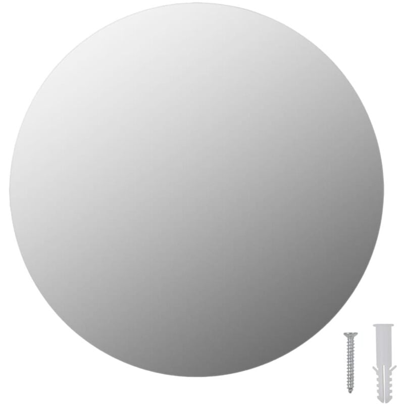 Rahmenloser Spiegel Rund 30 cm Glas vidaXL