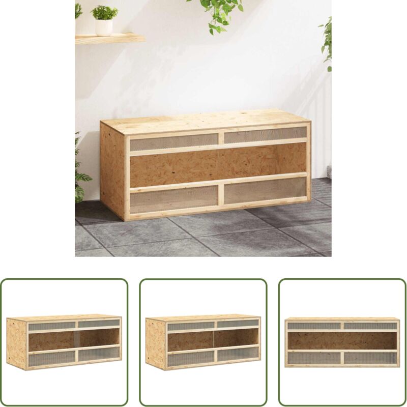 vidaXL Holz Terrarium - Terrarium Holzwerkstoff 120x50x50 cm