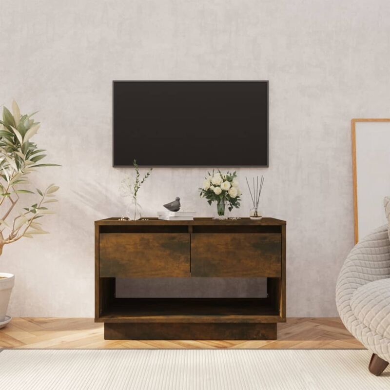 Vidaxl - TV-Schrank Räuchereiche 70x41x44 cm Holzwerkstoff