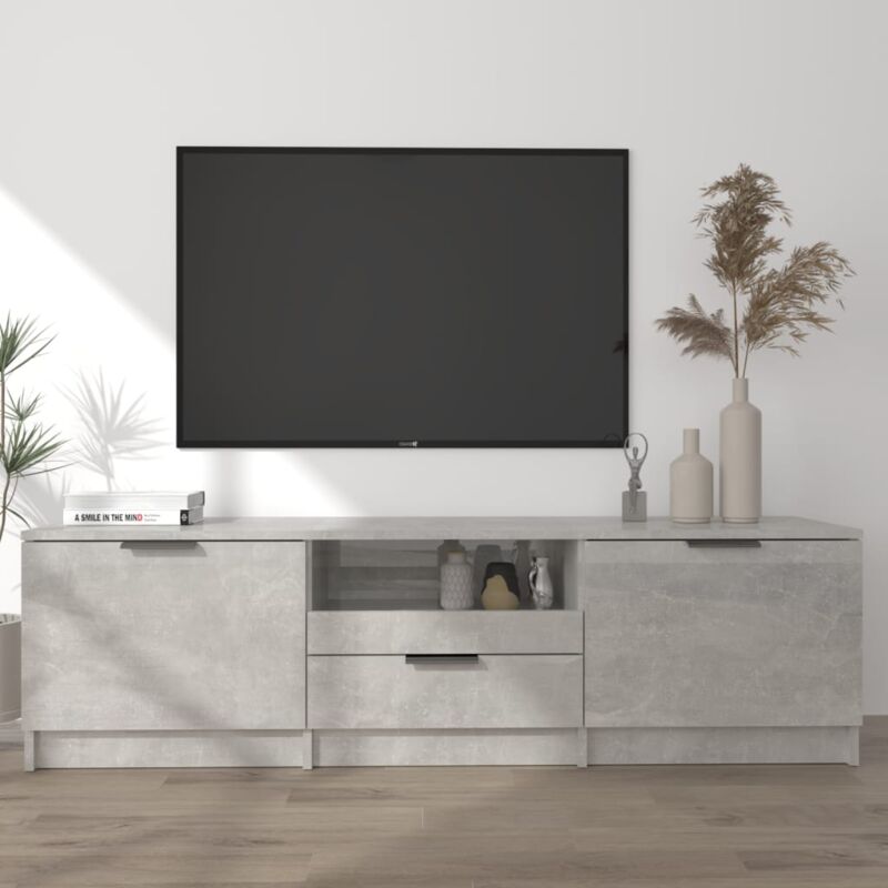 Vidaxl - TV-Schrank Betongrau 140x35x40 cm Holzwerkstoff