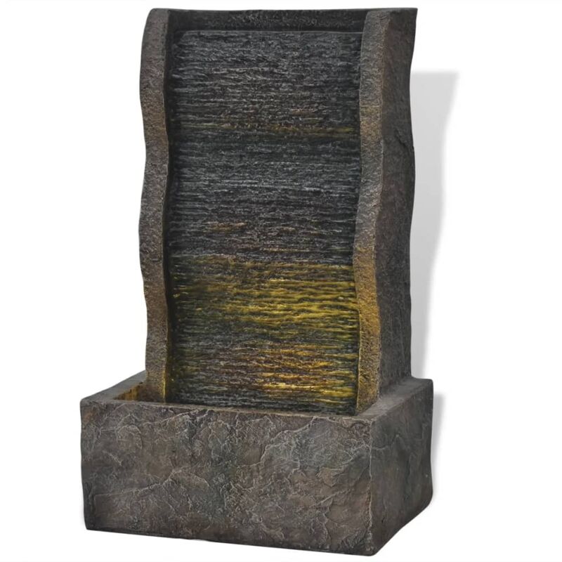 Zimmerbrunnen mit LED-Licht Polyresin - Vidaxl