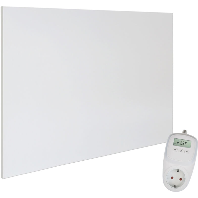 H1200 Infrarotheizung Wandheizung - Infrarotheizung 1200W mit Thermostat - Infrarotheizung Panel für Wandmontage - Infrarot Heizkörper + TH10