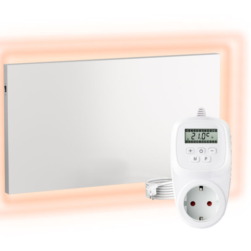 VIESTA® H300 Infrarotheizung Heizpaneel 300W 50x60cm Carbon Crystal rahmenlos Wand/Decke IP20 TÜV/GS Überhitzungsschutz 98% 70-90°C 100.000h