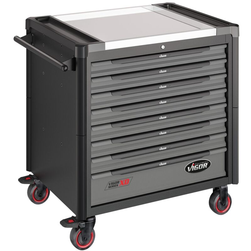 Vigor - Werkstattwagen Series xd, extratief, Edelstahl-Arbeitsplatte, leer