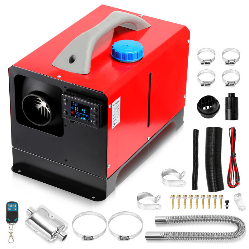 Standheizung 8KW für Diesel Dieselheizung mit LCD-Display und Fernbedienung Lufterhitzer mit Schalldämpfer für Auto pkw lkw Wohnmobil Heizung & Timer