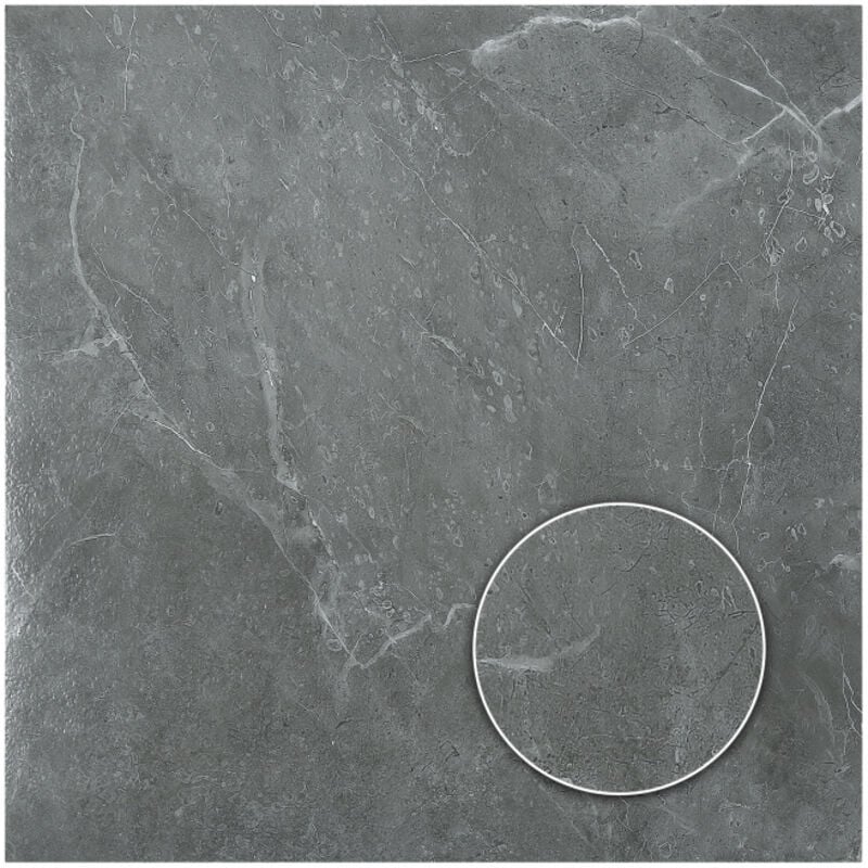 Swanew 55x PVC-Fliesen Selbstklebend Vinylboden 5m² Vinyl Bodenbelag Grau