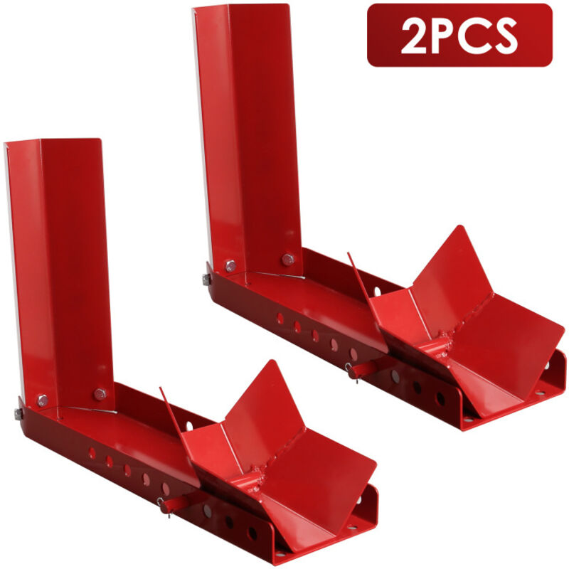 Vingo - swanew Motorradwippe 2x Motorrad vorne Verladehilfe Schiene Vorderradklemme Radwippe Motorrad Radklemme Motorradständer