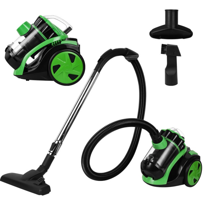 Swanew Staubsauger Bodenstaubsauger Beutellos, leistungsstark, für Hart- und Teppichböden, HEPA-Filter,Fugendüse, 900 w, 3,0 l