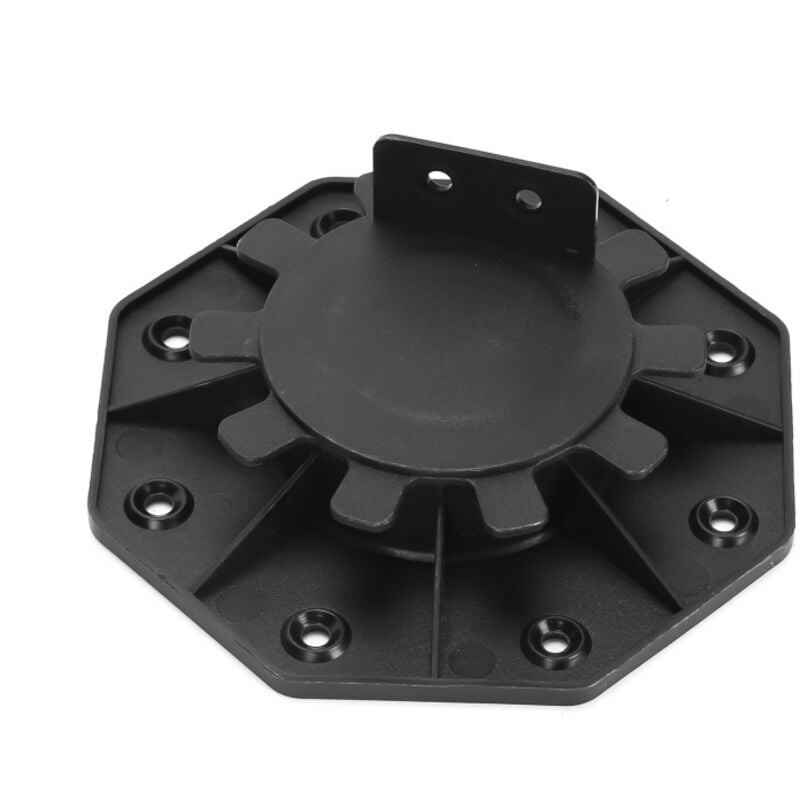 Swanew Stelzenlager 30-60 mm für Terrassendielen Außen aus wpc Holz Höhenverstellbares Kunststoff Unterkonstruktion Terrasse Gartenhaus Komplettset