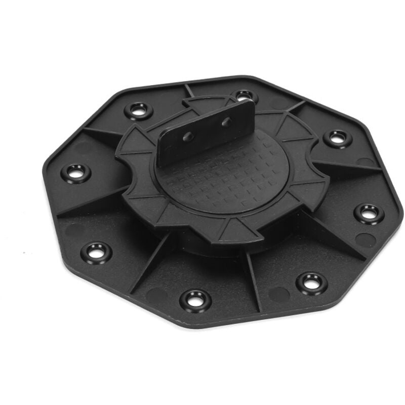 SWANEW Stelzenlager 18-30 MM für Terrassendielen Außen aus WPC Holz Höhenverstellbares Kunststoff Unterkonstruktion Terrasse Gartenhaus Komplettset