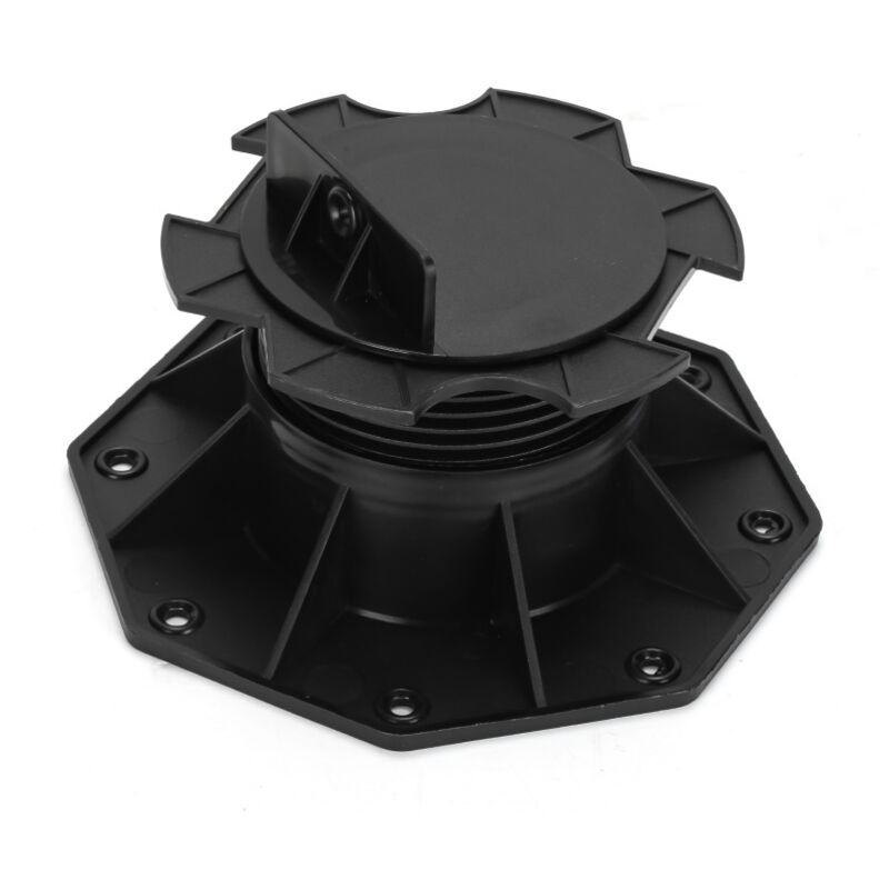 Swanew Stelzlager 50 Stück höhenverstellbar 60MM-140MM für Terrassendielen aussen Kunststoff Stellfuss Terrasse Alu & Holz Terrassenlager verstellbar