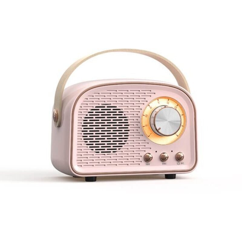 Vintage-Retro-Bluetooth-Radio-Lautsprecher – Kabelloser Stereo-Lautsprecher mit FM-Radio – Vintage-Design – Bluetooth 5.0-Lautsprecher für