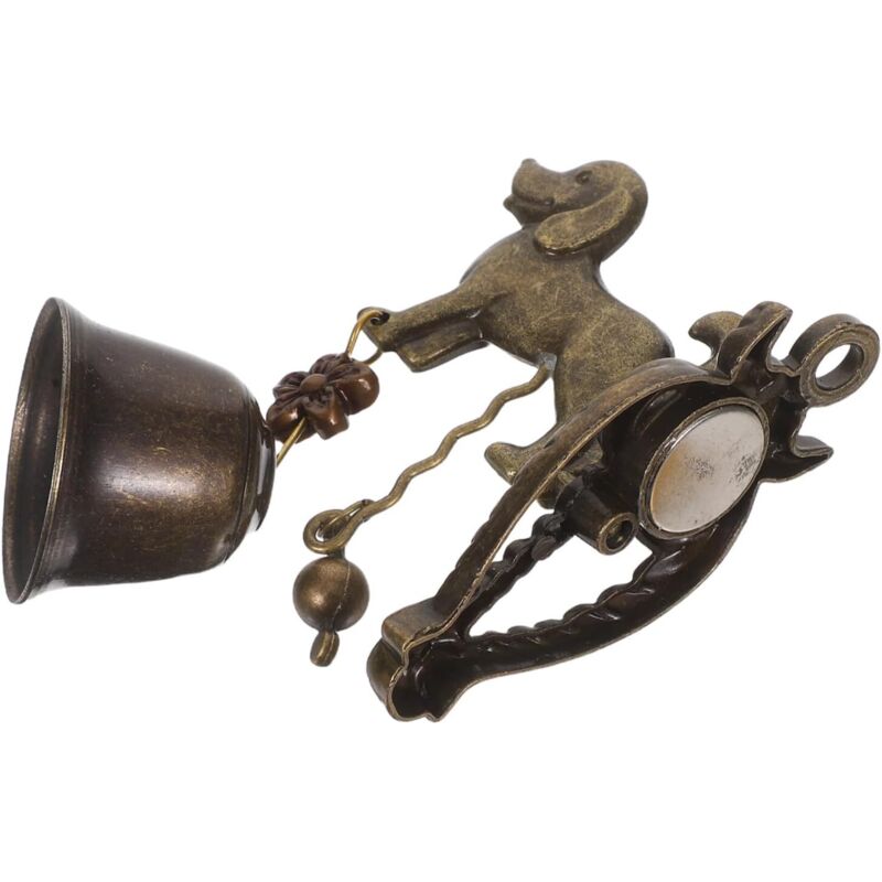 Vintage-Wandklingel aus Kupfer, massives Metallspiel für Garten, Terrasse oder Hundezwinger