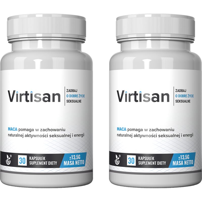 VIRTISAN: Nahrungsergänzungsmittel für Männer mit Muira Puama, Maca, Ginkgo, 60 Kapseln