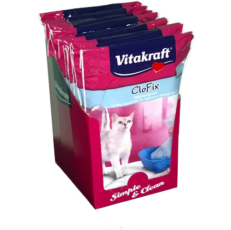 Vitakraft - CloFix Beutel für Katzentoilette - 10x 15 Beutel