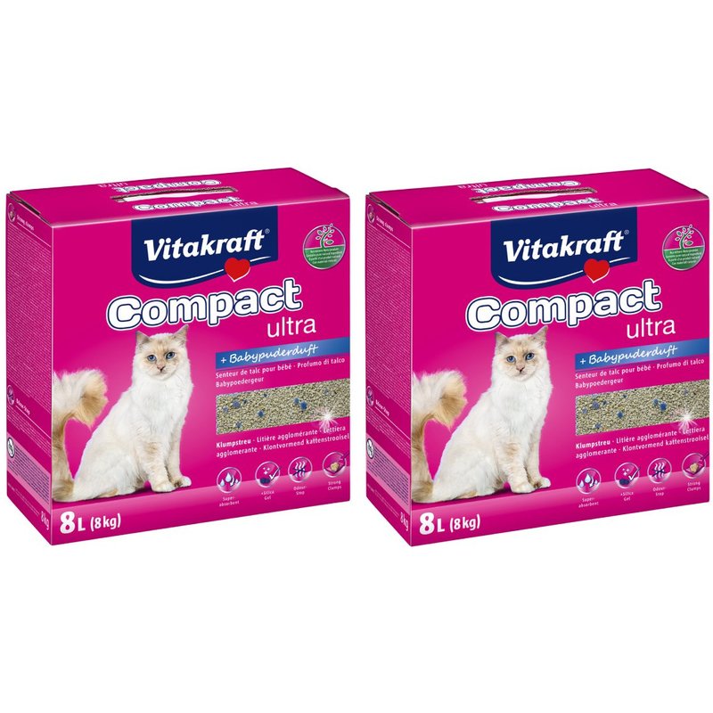 Katzenstreu Compact ultra Plus - 16 kg - Vitakraft