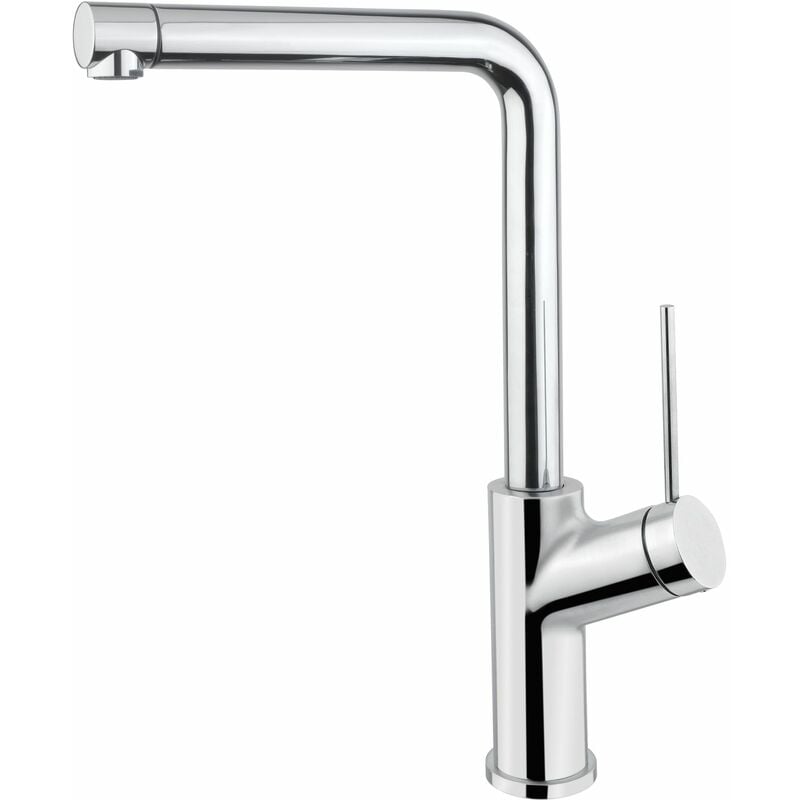 Viva a Küchenarmatur drucklos, schwenkbare Spülen Armatur chrom - Solido