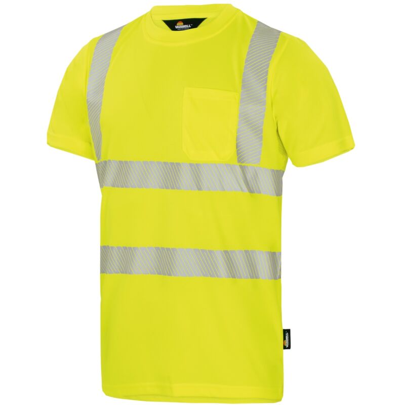 Vizwell Herren Warnschutz-T-Shirt VWTS3NY Gr. XL warngelb