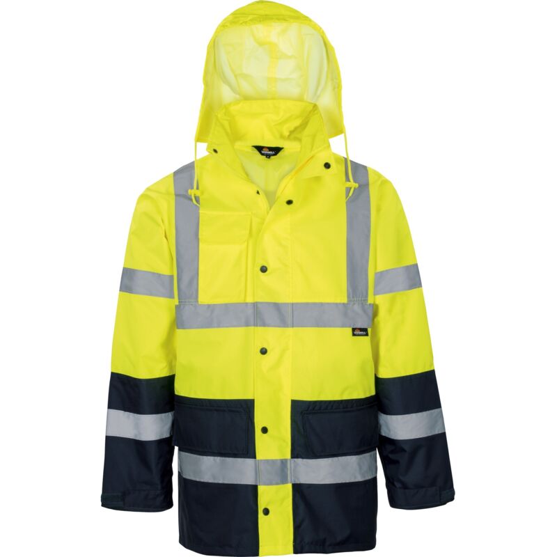 Warnschutz Regenjacke atmungsaktiv VW61 Gr. 3XL gelb - Vizwell