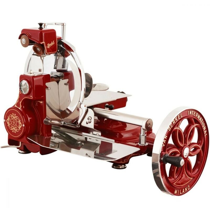 Slicer Volano Fiorito B114 Farbe Rot Golddekorationen - Berkel