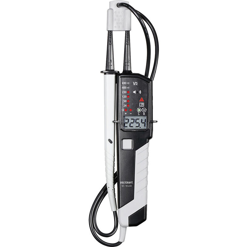 VC-55 lcd Zweipoliger Spannungsprüfer cat iii 1000 v, cat iv 600 v Akustik, lcd, led - Voltcraft