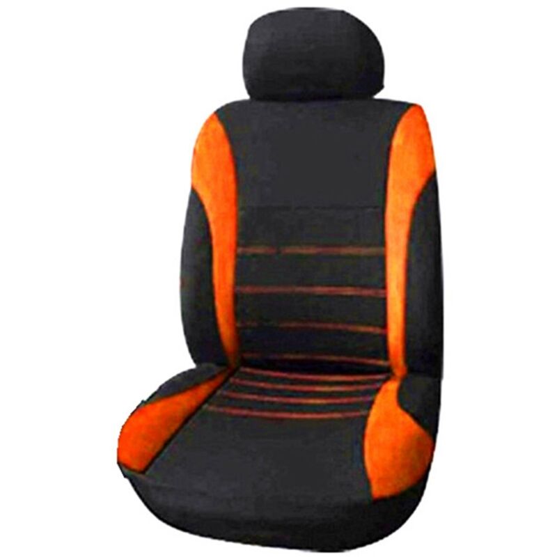 Tlily - Vordersitzbezüge für Autos, Ready Sport Bucket Cover, Autos (Schwarz + Orange)