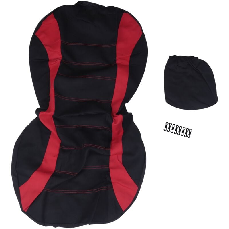 Tlily - Vordersitzbezüge für Autos, Ready Sport Bucket Cover, Autos (Schwarz + Rot)