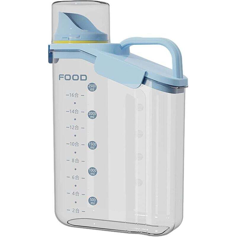 Vorratsdosen für Getreide, luftdichte Küchenaufbewahrungsboxen aus Kunststoff mit Klappdeckel, Spender für trockene Lebensmittel wie Mehl und Zucker,